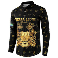Personalized Sierra Leone Vai Syllabary Heritage Button Sweatshirt National Emblem Golden Style - Wonder Print Shop
