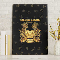 Sierra Leone Vai Syllabary Heritage Canvas Wall Art National Emblem Golden Style - Wonder Print Shop