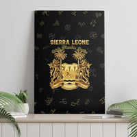 Sierra Leone Vai Syllabary Heritage Canvas Wall Art National Emblem Golden Style - Wonder Print Shop
