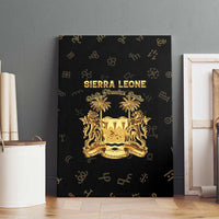 Sierra Leone Vai Syllabary Heritage Canvas Wall Art National Emblem Golden Style - Wonder Print Shop