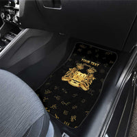 Personalized Sierra Leone Vai Syllabary Heritage Car Mats National Emblem Golden Style - Wonder Print Shop