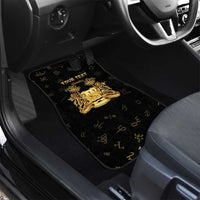 Personalized Sierra Leone Vai Syllabary Heritage Car Mats National Emblem Golden Style - Wonder Print Shop