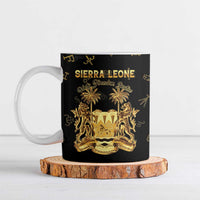Personalized Sierra Leone Vai Syllabary Heritage Ceramic Mug National Emblem Golden Style - Wonder Print Shop