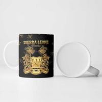 Personalized Sierra Leone Vai Syllabary Heritage Ceramic Mug National Emblem Golden Style - Wonder Print Shop