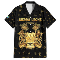 Personalized Sierra Leone Vai Syllabary Heritage Family Matching Summer Maxi Dress and Hawaiian Shirt National Emblem Golden Style - Wonder Print Shop