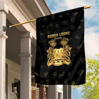 Sierra Leone Vai Syllabary Heritage Garden Flag National Emblem Golden Style - Wonder Print Shop