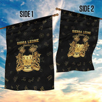 Sierra Leone Vai Syllabary Heritage Garden Flag National Emblem Golden Style - Wonder Print Shop