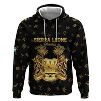 Personalized Sierra Leone Vai Syllabary Heritage Hoodie National Emblem Golden Style - Wonder Print Shop