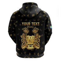 Personalized Sierra Leone Vai Syllabary Heritage Hoodie National Emblem Golden Style - Wonder Print Shop