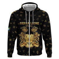 Personalized Sierra Leone Vai Syllabary Heritage Hoodie National Emblem Golden Style - Wonder Print Shop