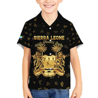 Personalized Sierra Leone Vai Syllabary Heritage Kid Hawaiian Shirt National Emblem Golden Style - Wonder Print Shop
