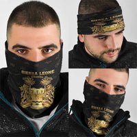 Sierra Leone Vai Syllabary Heritage Neck Gaiter National Emblem Golden Style - Wonder Print Shop