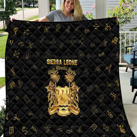 Sierra Leone Vai Syllabary Heritage Quilt National Emblem Golden Style - Wonder Print Shop