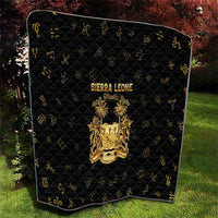 Sierra Leone Vai Syllabary Heritage Quilt National Emblem Golden Style - Wonder Print Shop