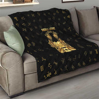 Sierra Leone Vai Syllabary Heritage Quilt National Emblem Golden Style - Wonder Print Shop