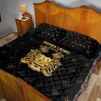 Sierra Leone Vai Syllabary Heritage Quilt Bed Set National Emblem Golden Style - Wonder Print Shop