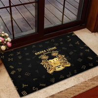 Sierra Leone Vai Syllabary Heritage Rubber Doormat National Emblem Golden Style - Wonder Print Shop