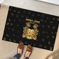 Sierra Leone Vai Syllabary Heritage Rubber Doormat National Emblem Golden Style - Wonder Print Shop