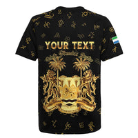 Personalized Sierra Leone Vai Syllabary Heritage Rugby Jersey National Emblem Golden Style - Wonder Print Shop