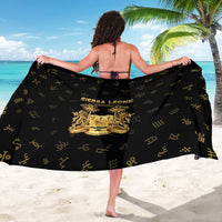 Sierra Leone Vai Syllabary Heritage Sarong National Emblem Golden Style - Wonder Print Shop