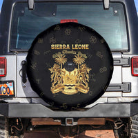 Sierra Leone Vai Syllabary Heritage Spare Tire Cover National Emblem Golden Style - Wonder Print Shop