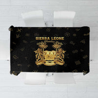 Sierra Leone Vai Syllabary Heritage Tablecloth National Emblem Golden Style - Wonder Print Shop