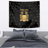 Sierra Leone Vai Syllabary Heritage Tapestry National Emblem Golden Style - Wonder Print Shop