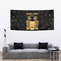 Sierra Leone Vai Syllabary Heritage Tapestry National Emblem Golden Style - Wonder Print Shop