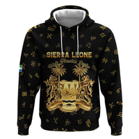 Personalized Sierra Leone Vai Syllabary Heritage Zip Hoodie National Emblem Golden Style - Wonder Print Shop