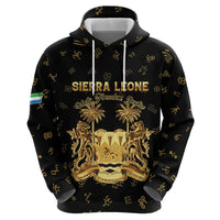 Personalized Sierra Leone Vai Syllabary Heritage Zip Hoodie National Emblem Golden Style - Wonder Print Shop