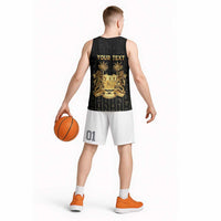 Personalized Sierra Leone Vai Syllabary Vertical Pattern Basketball Jersey - Wonder Print Shop