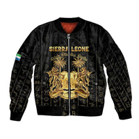 Personalized Sierra Leone Vai Syllabary Vertical Pattern Bomber Jacket - Wonder Print Shop