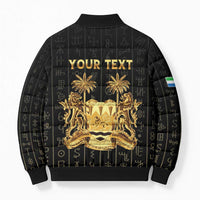 Personalized Sierra Leone Vai Syllabary Vertical Pattern Bomber Puffer Jacket - Wonder Print Shop
