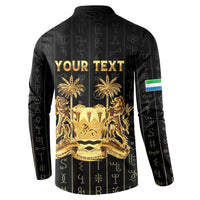 Personalized Sierra Leone Vai Syllabary Vertical Pattern Button Sweatshirt - Wonder Print Shop