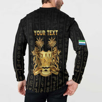 Personalized Sierra Leone Vai Syllabary Vertical Pattern Button Sweatshirt - Wonder Print Shop