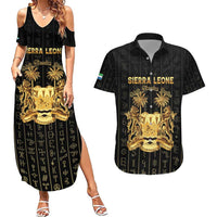 Personalized Sierra Leone Vai Syllabary Vertical Pattern Couples Matching Summer Maxi Dress and Hawaiian Shirt - Wonder Print Shop