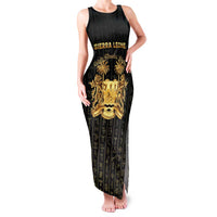 Personalized Sierra Leone Vai Syllabary Vertical Pattern Family Matching Tank Maxi Dress and Hawaiian Shirt - Wonder Print Shop