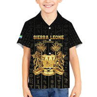 Personalized Sierra Leone Vai Syllabary Vertical Pattern Kid Hawaiian Shirt - Wonder Print Shop