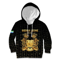 Personalized Sierra Leone Vai Syllabary Vertical Pattern Kid Hoodie - Wonder Print Shop