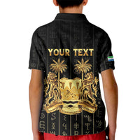 Personalized Sierra Leone Vai Syllabary Vertical Pattern Kid Polo Shirt - Wonder Print Shop