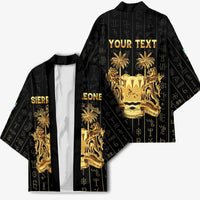 Personalized Sierra Leone Vai Syllabary Vertical Pattern Kimono - Wonder Print Shop