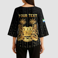 Personalized Sierra Leone Vai Syllabary Vertical Pattern Kimono Sleeve Blouse - Wonder Print Shop