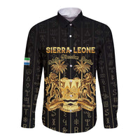 Personalized Sierra Leone Vai Syllabary Vertical Pattern Long Sleeve Button Shirt - Wonder Print Shop