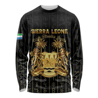 Personalized Sierra Leone Vai Syllabary Vertical Pattern Long Sleeve Shirt - Wonder Print Shop