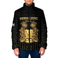 Personalized Sierra Leone Vai Syllabary Vertical Pattern Padded Jacket - Wonder Print Shop