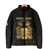 Personalized Sierra Leone Vai Syllabary Vertical Pattern Padded Jacket - Wonder Print Shop
