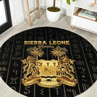 Sierra Leone Vai Syllabary Vertical Pattern Round Carpet - Wonder Print Shop