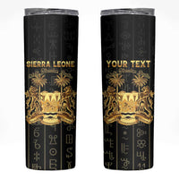 Personalized Sierra Leone Vai Syllabary Vertical Pattern Skinny Tumbler - Wonder Print Shop