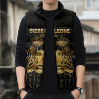 Personalized Sierra Leone Vai Syllabary Vertical Pattern Sleeveless Puffer Jacket - Wonder Print Shop
