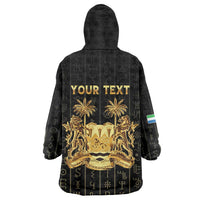 Personalized Sierra Leone Vai Syllabary Vertical Pattern Wearable Blanket Hoodie - Wonder Print Shop